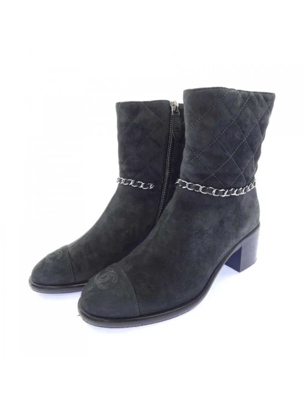 Chanel Boots Gray